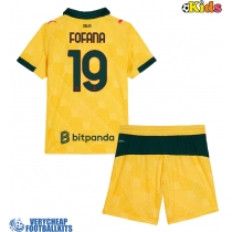 AC Milan Youssouf Fofana #19 Replica Third Minikit 2025-26 Short Sleeve (+ pants)
